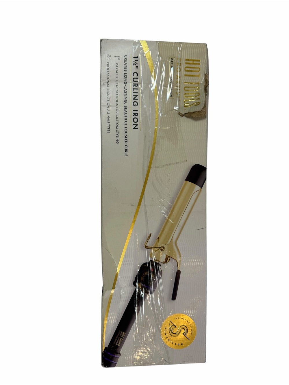 Gold 1¼" Curling Iron - Hot Tools